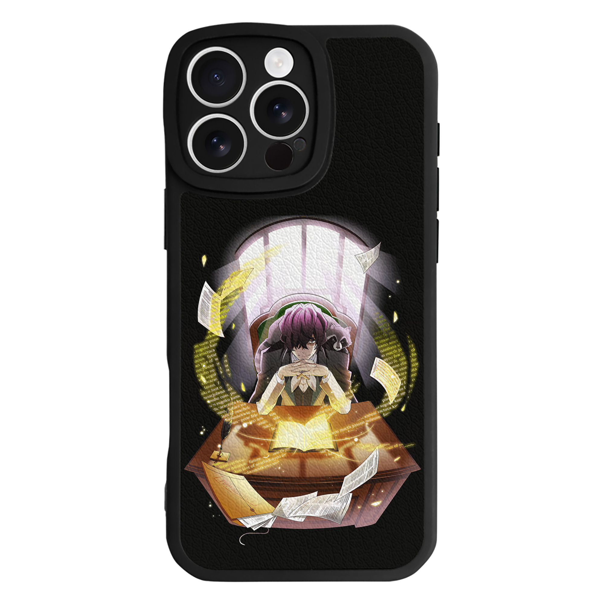 （画像用） 文豪ストレイドッグス Bungo Stray Dogs 【iPhone 16シリーズ対応】シリコンスマホケース（レザー調） 材質：シリコン
